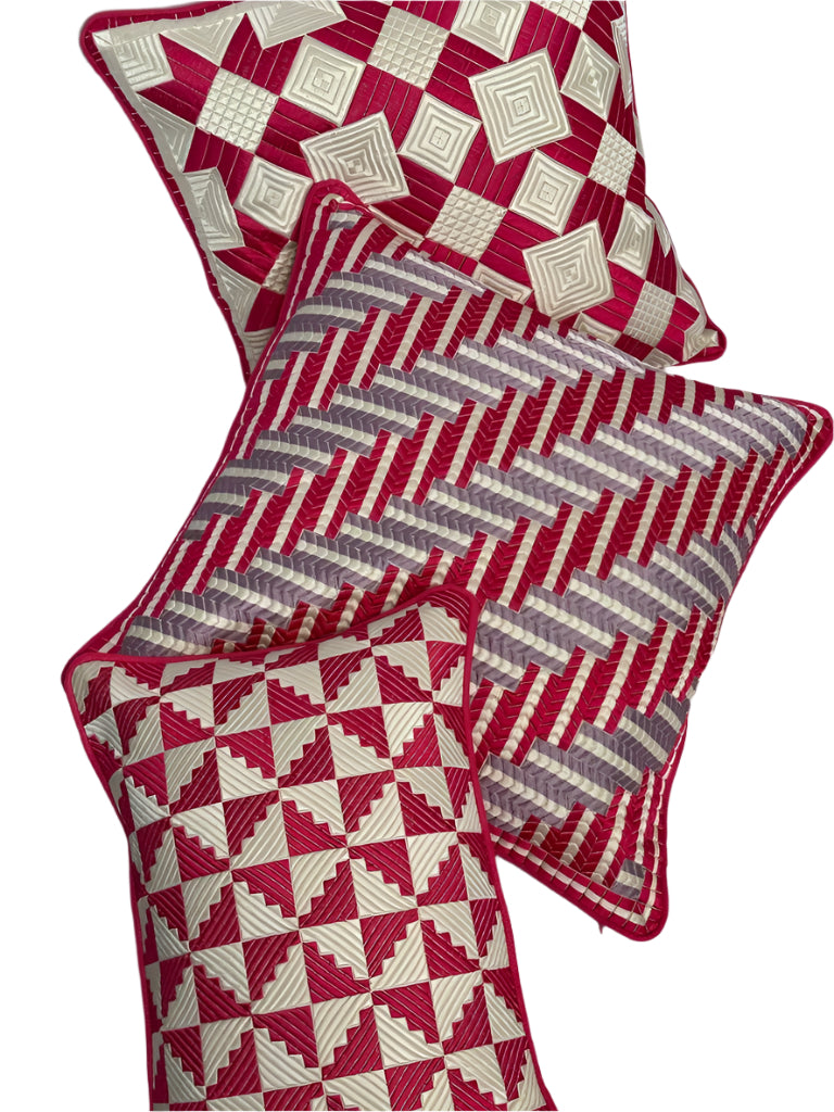 WINDMILL THROW PILLOW - FUCHSIA