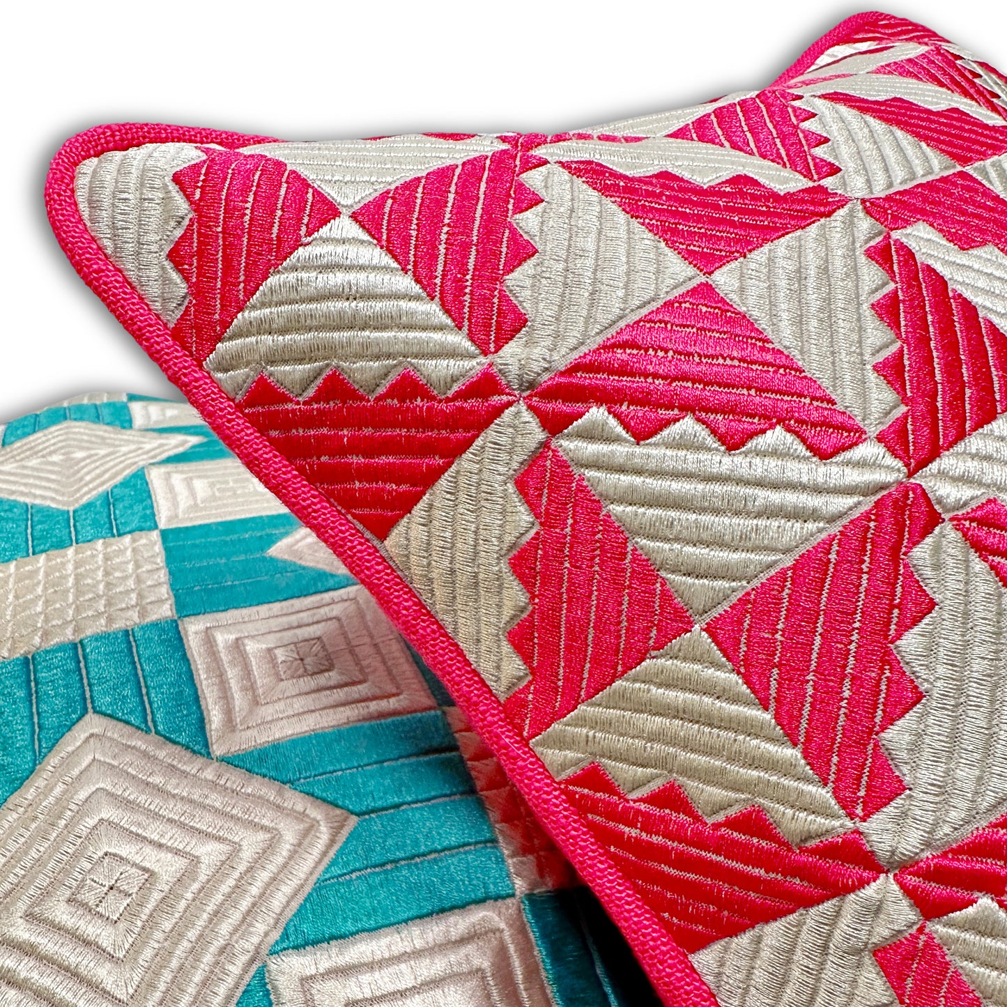 WINDMILL THROW PILLOW - FUCHSIA