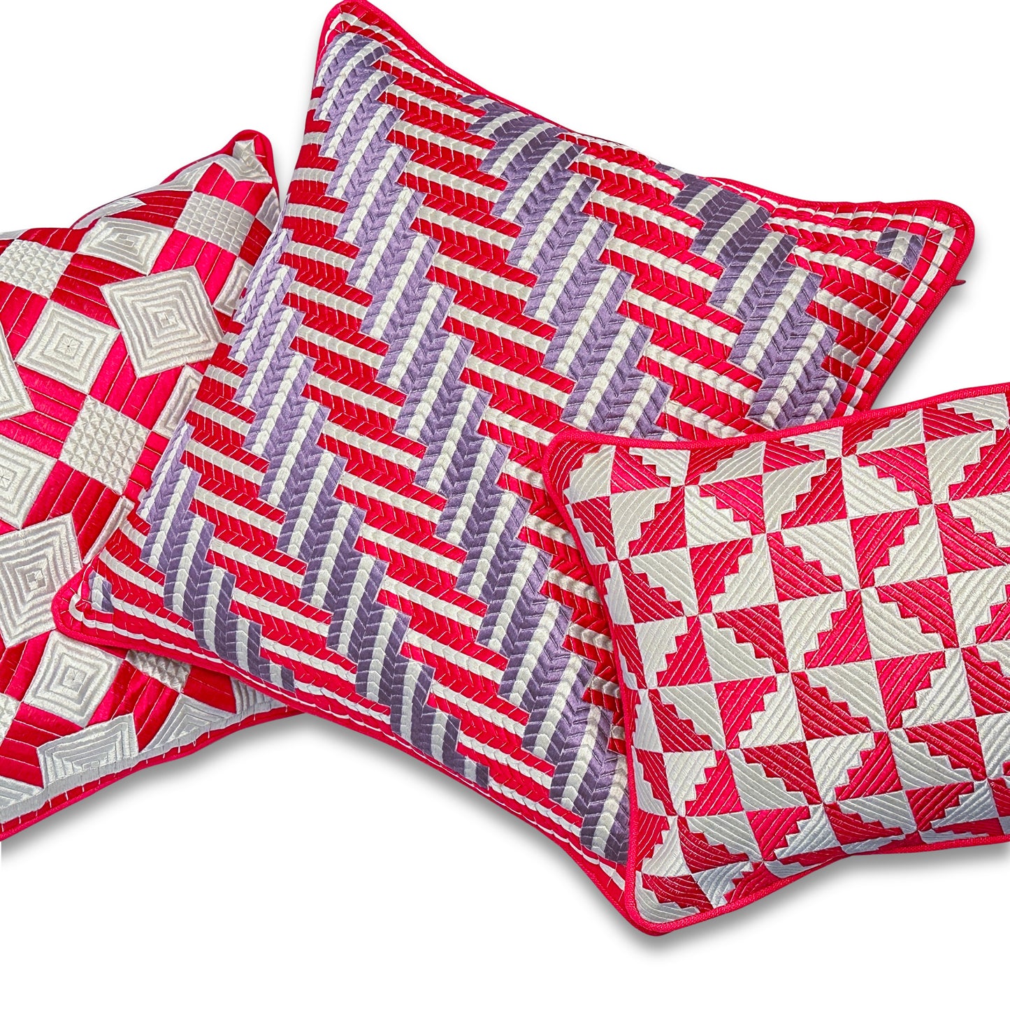 WINDMILL THROW PILLOW - FUCHSIA