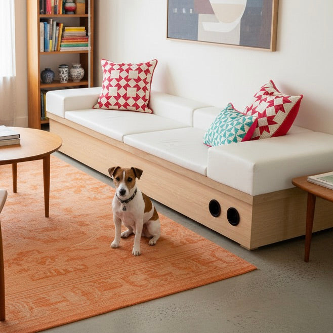 BARN STAR THROW PILLOW - FUCHSIA