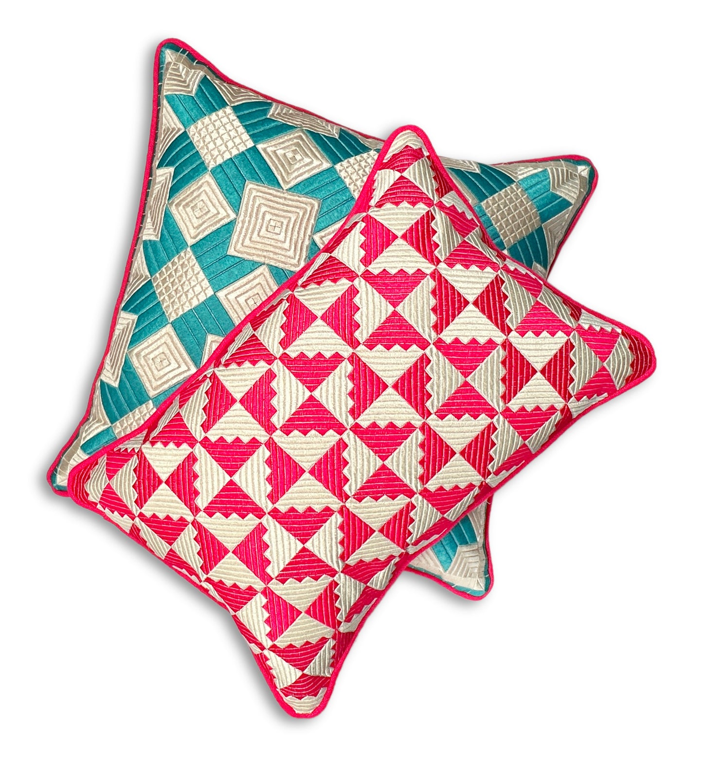 WINDMILL THROW PILLOW - FUCHSIA