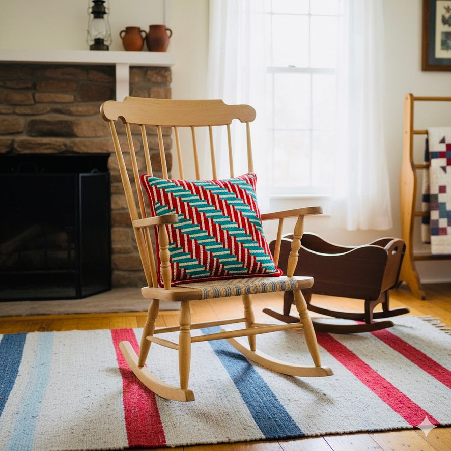 SHAKER TAPE THROW PILLOW - LAVENDER
