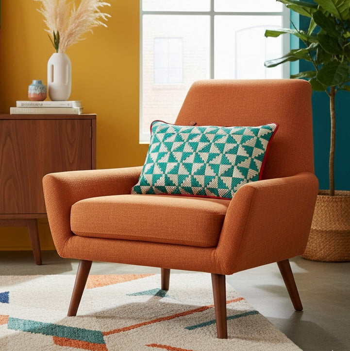 WINDMILL THROW PILLOW - AQUA