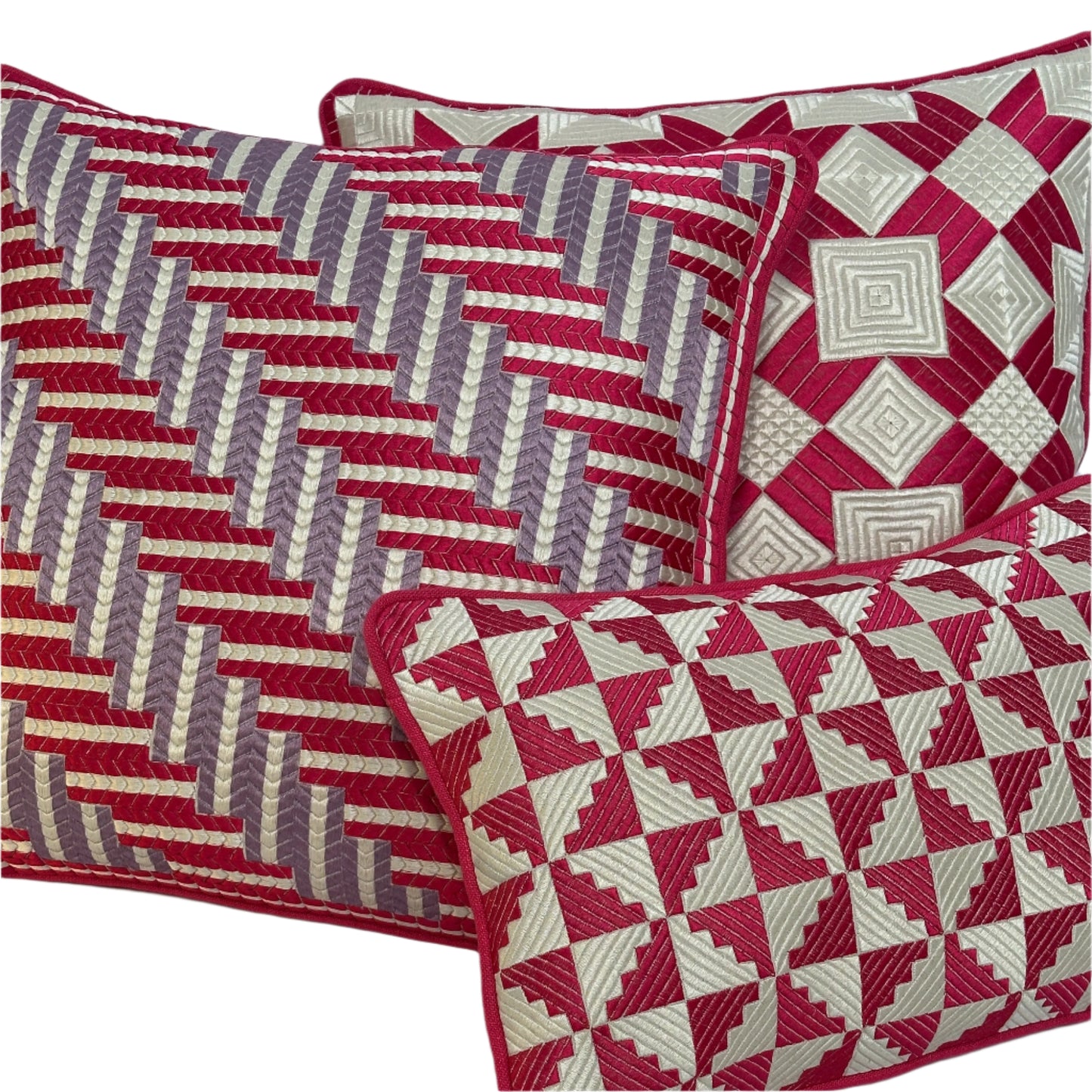 WINDMILL THROW PILLOW - FUCHSIA